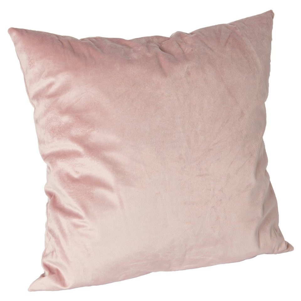 image 1 of Nicola Spring Square Velvet Cushion - 55cm x 55cm - Pink Pink