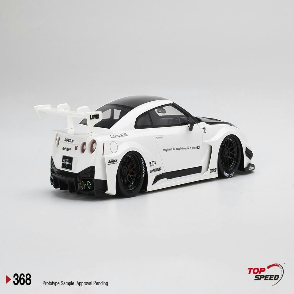 image 1 of Nissan LB-Silhouette Works GT 35GT-RR Ver.2 White 1:18 Scale TSM TS0368
