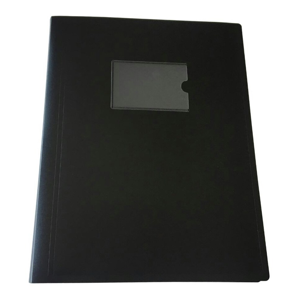 image 1 of A4 Black Flexible Cover 20 Pocket Display Book