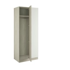 Classic Square Panel Urban Oak Blind Corner Wardrobe Brown