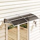 image 3 of Outsunny Door Canopy Awning Outdoor Window Rain Shelter for Door 196 x 75cm | Black | Black | 1