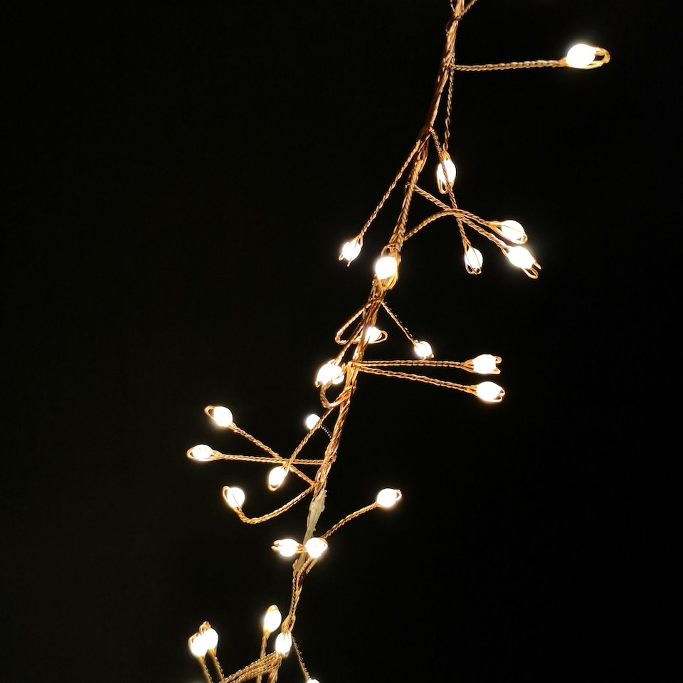 image 1 of 800 LED 5.5m Premier Christmas Indoor Outdoor Multifunction Wire Cluster Lights with Timer in Warm White