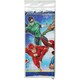 image 2 of Justice League Plastic Characters Party Table Cover - White/Blue/Red - One Size