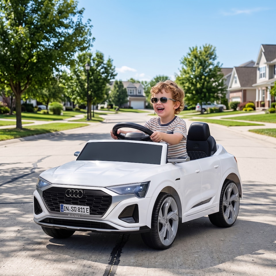image 1 of AIYAPLAY Audi Q8 etron Sportback Licensed 12V Kids Electric Car with Remote