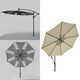 image 1 of Living and Home Outdoor Solar 24 LED Lights Patio with Crank for Patio Market - Beige （No base included） White