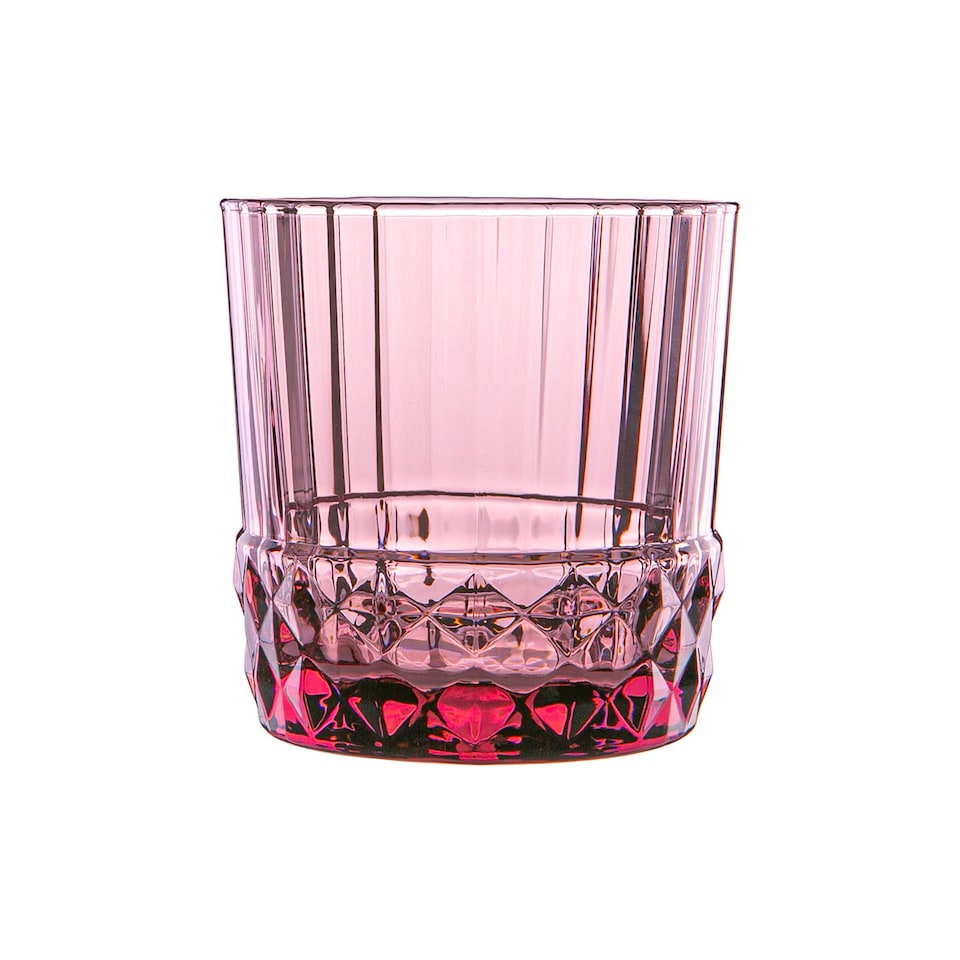 image 1 of Bormioli Rocco America '20s Water Glasses - 300ml - Lilac Rose - Pack of 6 | Pink | Lilac Rose