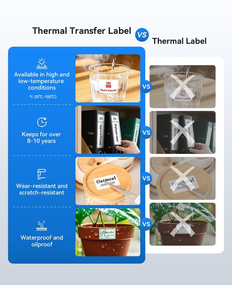 image 1 of NIIMBOT M3 Thermal Transfer Ribbon Cartridge Black