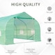 image 4 of Outsunny 6 x 3M Walk in Polytunnel Greenhouse Large Outdoor Grow House w Door