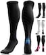 image 1 of aZengear Compression Socks for Women & Men (20-30 mmHg), Knee-High Flight Socks
