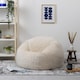 image 1 of Kingston Classic Faux Fur Bean Bag Chair Natural | Cream | Natural | 1