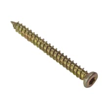 Forgefix Concrete Frame Screw - Zinc Yellow Passivated - 7.5 x 62mm Box 100