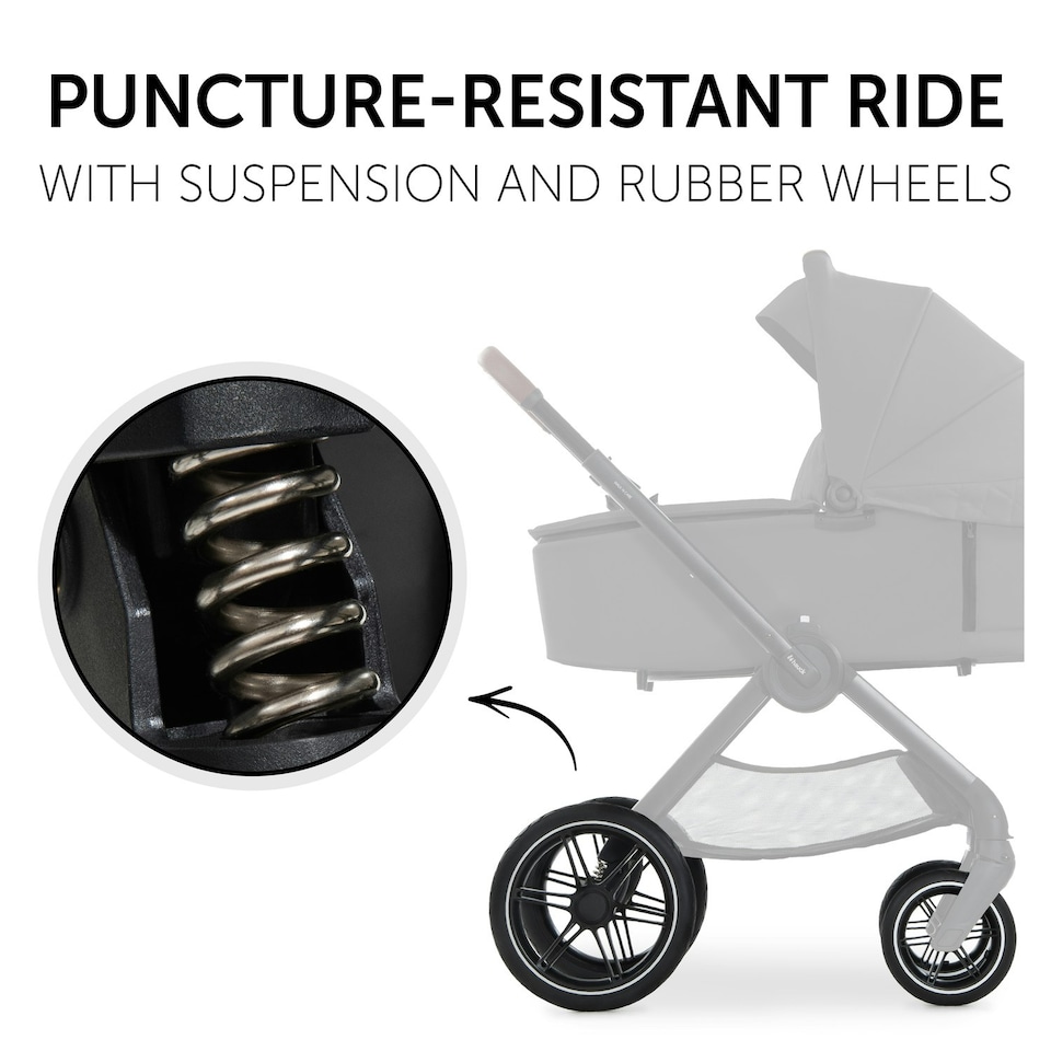image 1 of hauck Walk N Care Pushchair Set - Dark Grey Grey