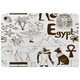 image 1 of Hand drawn sketch Egypt (Rug) White | Medium: 80x150cm