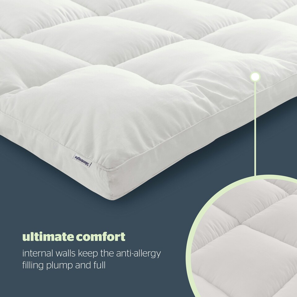 image 1 of Silentnight Anti Allergy Ultimate 5cm Mattress Topper White | King