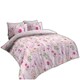 image 1 of VELVETIO Samantha Complete Duvet Cover Set with Fitted Sheet Breathable Bedding Quilt