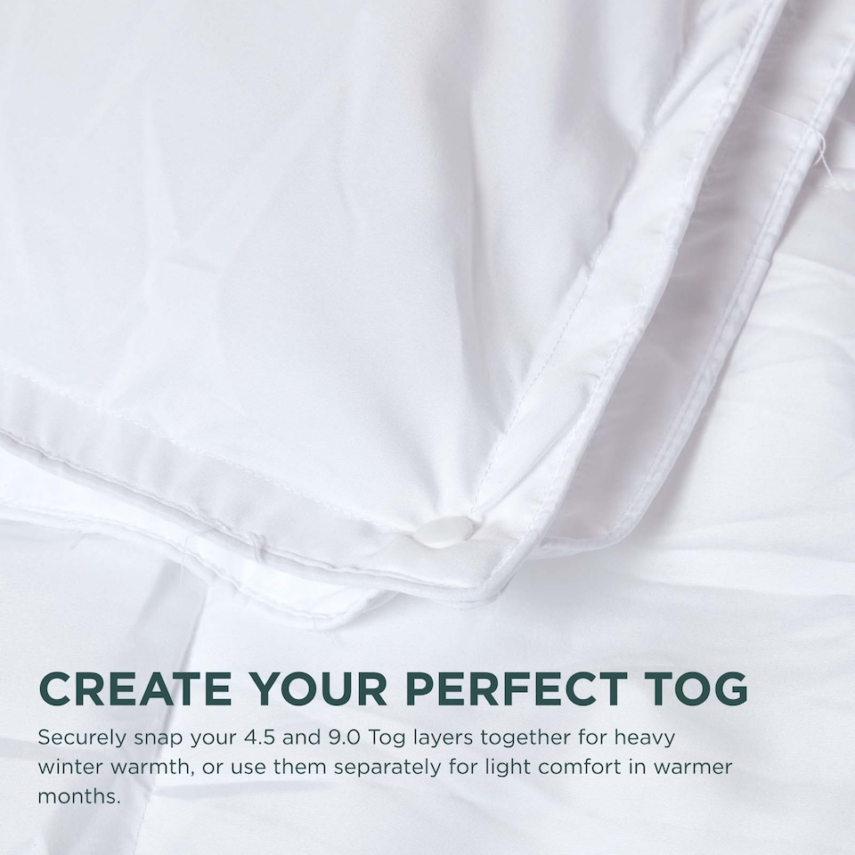 image 1 of Homescapes Luxury Like Down Super Microfibre All Seasons 13.5 Tog Duvet, Super King | White | Super King