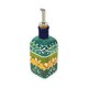image 1 of Verano Spanish Ceramics Classic Spanish Squared Oil Drizzler - 250ml Orange/Green