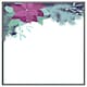 image 3 of Purple & blue flowers (Picture Frame) Black | XS
