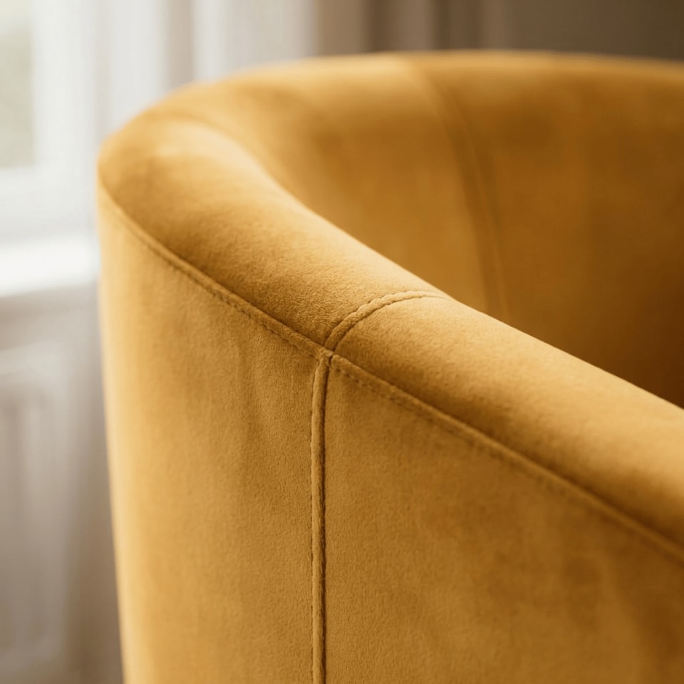 image 1 of Velvet Fabric Tub Chair Sofa Armchair Modern Office Reception Living Room