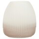 image 1 of Interiors by Premier Small Grey Ombre Glass Vase, Ribbed Glass Vase, Textured Modern Vase, Chic Flower Vase, Grey Glass Vase Grey