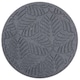 image 1 of Stepping Stones Rubber Path Walkway Stone Geo Leaves Design - Grey - Pack of 1 | Grey | Grey | Pack of 1