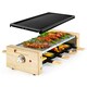image 1 of VonShef Raclette Grill Stone Electric for 8 Person 1200W