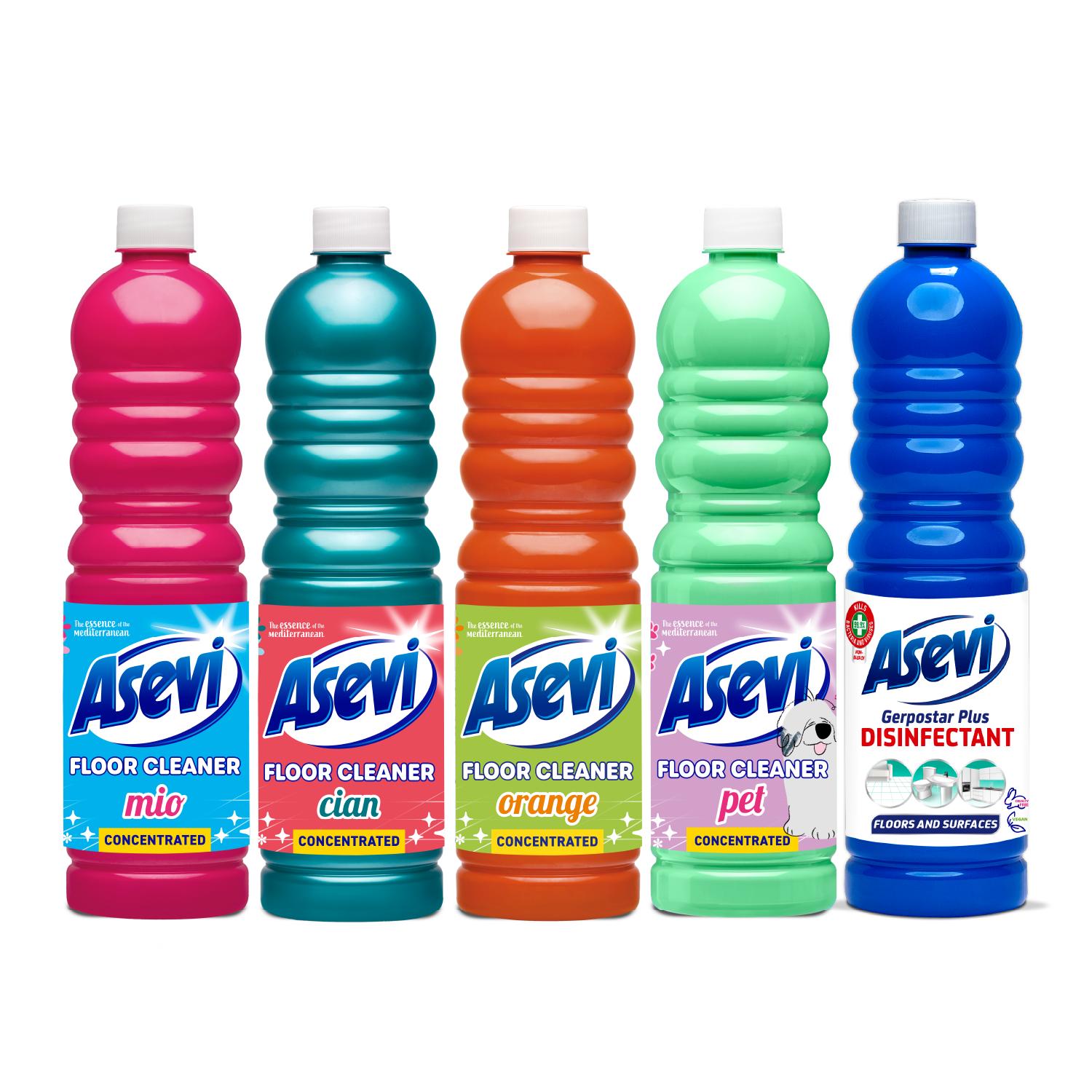 Asevi Spanish Cleaning Floor Cleaner Bundle - Effective All-Purpose Home Care Solution for Stains & Dirt Removal