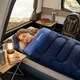 image 8 of Outsunny Sleeping Bag for Adults, Lightweight & Compact Sleeping Bag | Blue | Navy blue | 215 x 75 x 10 cm