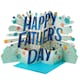 image 1 of Hallmark Jumbo Father's Day Card - 3D Pop-Up Banner Design