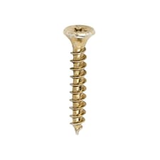 Timco - Velocity Premium Multi-Use Screws - PZ - Double Countersunk - Yellow (Size 3.0 x 20 - 200 Pieces)
