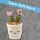 image 10 of Flowerpot Soft Toy Cute Plushie Huggable Cuddly Stuffed Toy Gift 30cm Pink