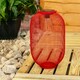 image 2 of ValueLights Solar Powered Outdoor Red Metal Mesh Basket Garden Lantern Light