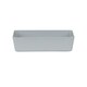 image 3 of Wham Studio 5 x 2L Rectangular Plastic Storage Baskets Ice White Grey