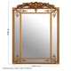 image 2 of Interiors by Premier Neoclassical Bevelled Wall Mirror with Gold Finish, Decorative Mirror with Ornate Frame, Statement Mirror Gold