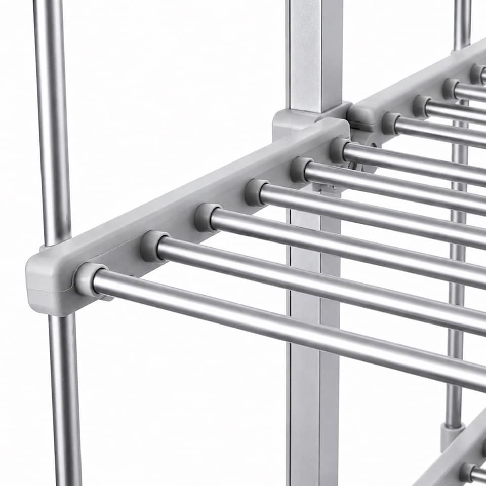image 1 of 3 Tier Electrical Heated Folding Clothes Horse Airer Dryer with 36 Heated Rails