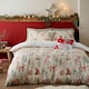 image 4 of Fusion Christmas Woodland Animals Duvet Cover Set Natural