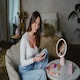 image 4 of Beautifly Smart Moon BT Speaker Digital Makeup Mirror Silver