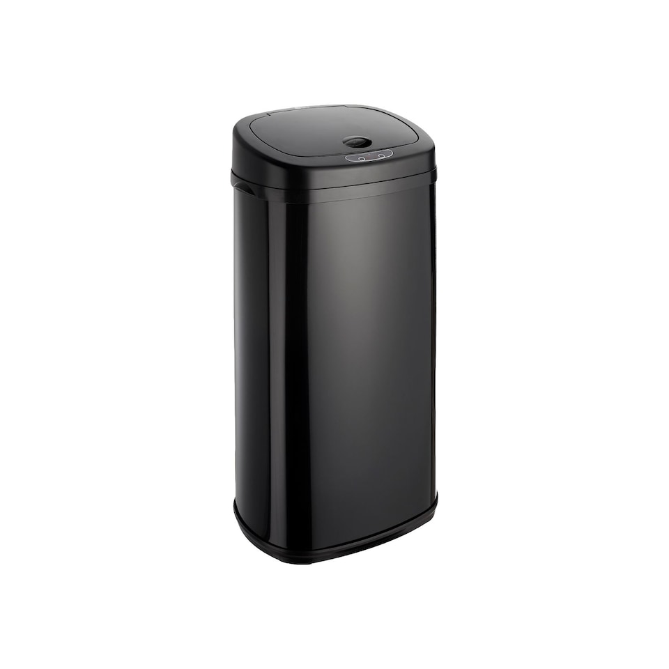 image 1 of Dihl 42L Onyx Black with Black Lid Stainless Steel Auto Touchless Hands-free Sensor Kitchen Waste Dust Bin Automatic Motor