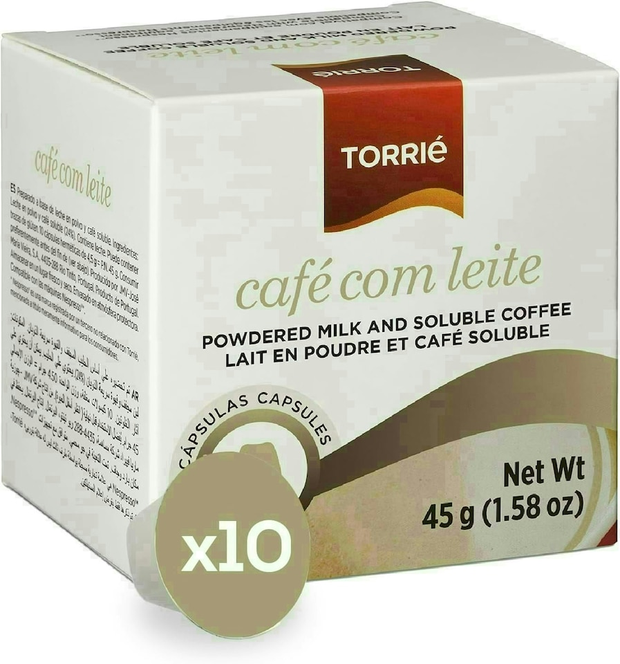 image 1 of Instant Coffee with Milk Nespresso ® Compatible Coffee Capsules (10 Pods)