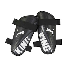 Puma King Dual Straps Shin Guards - Black/White - 6cm x 160cm x 80cm