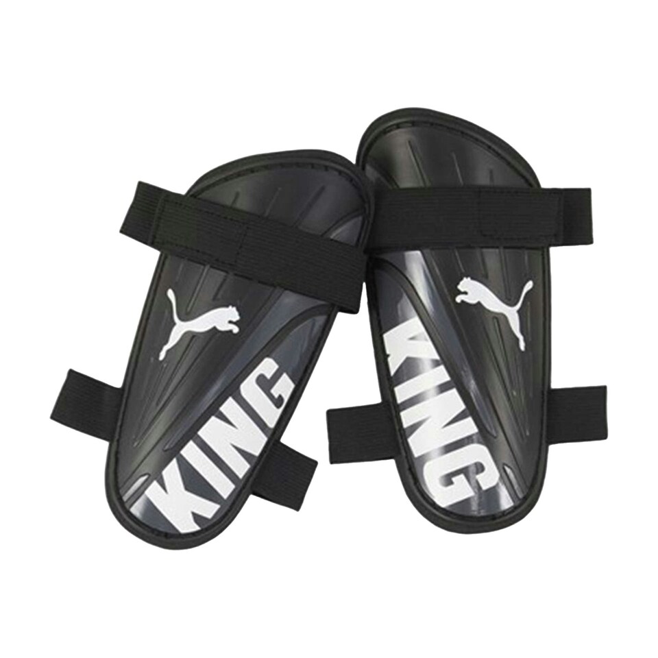 image 1 of Puma King Dual Straps Shin Guards - Black/White - 6cm x 160cm x 80cm