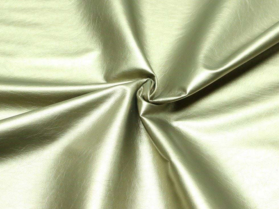 Gold Metallic Faux Leather Fabric for Bag Making, Dressmaking, Upholstery, 150cm / 59" Wide - per metre