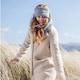image 4 of Ladies Cable Knitted Fleece Lined Thermal Winter Ear Warmer Headband | Black | Black/Grey | One Size | 1