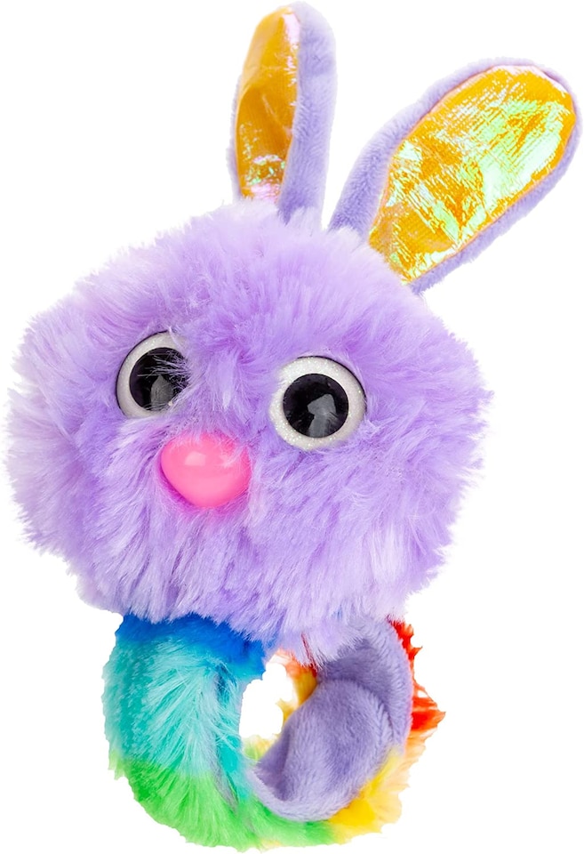 image 1 of PMS Easter Fluffy Bunny Slap Band for Kids - 31cm Purple