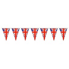 Union Jack Plastic Pennant Bunting Decoration 700m (100 x 7m)