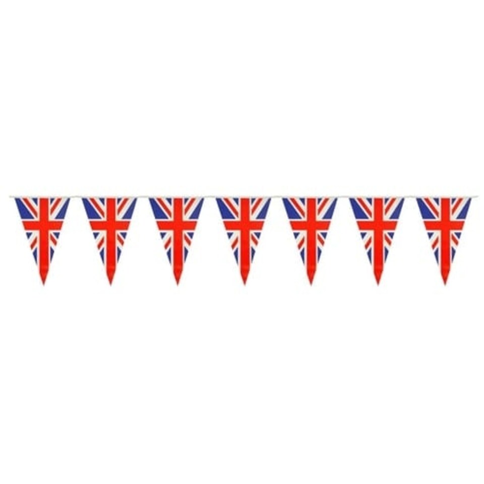 Union Jack Plastic Pennant Bunting Decoration 700m (100 x 7m)