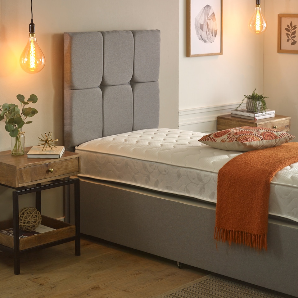 image 1 of Close Wave Hybrid Mattress - 20cm Deep, Deep Quilted Soft Sleep Surface | White | Single