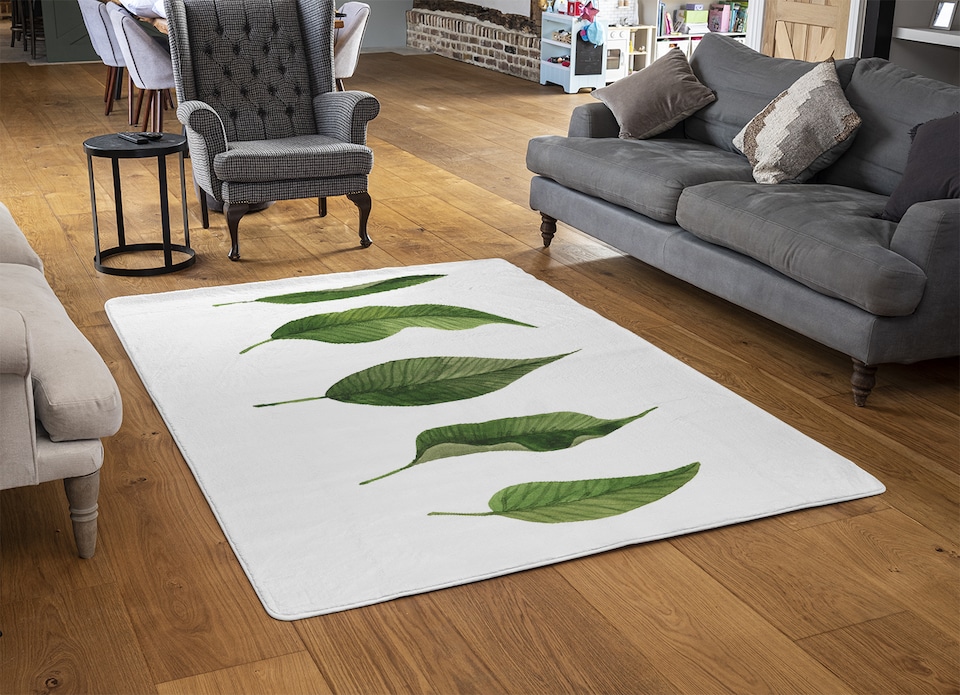 image 1 of Selection Of Leaves Designer Rug | Multi