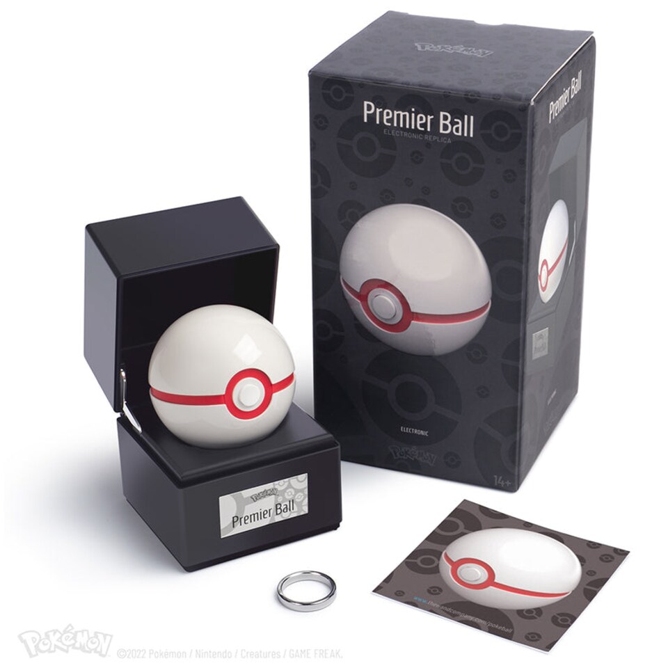 image 1 of Pokémon Die-Cast Premier Ball Replica | White