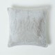 image 1 of Homescapes Soft Touch Faux Fur Grey Filled Cushion - 46 x 46 cm | Multi | 46 x 46 cm | 1
